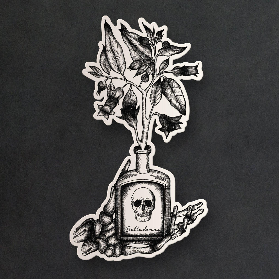 Belladonna Skeleton Sticker