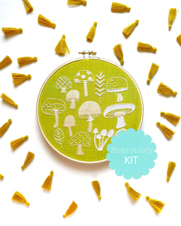 Mushrooms Embroidery Kit - Rikrack