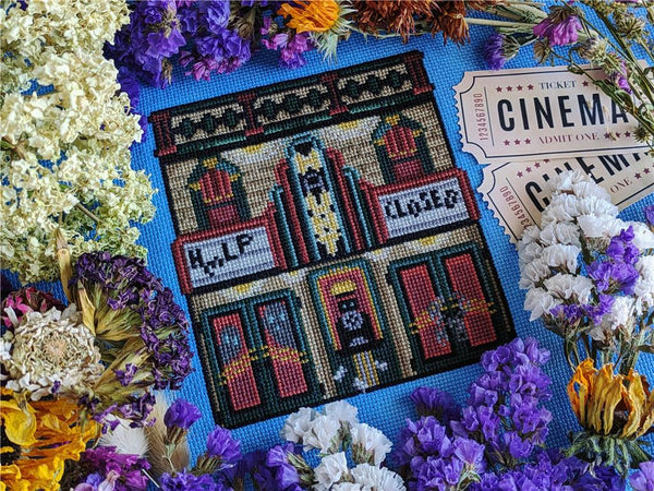 Haunted Theatre - StitchSprout Cross Stitch - Cross Stitch Pattern