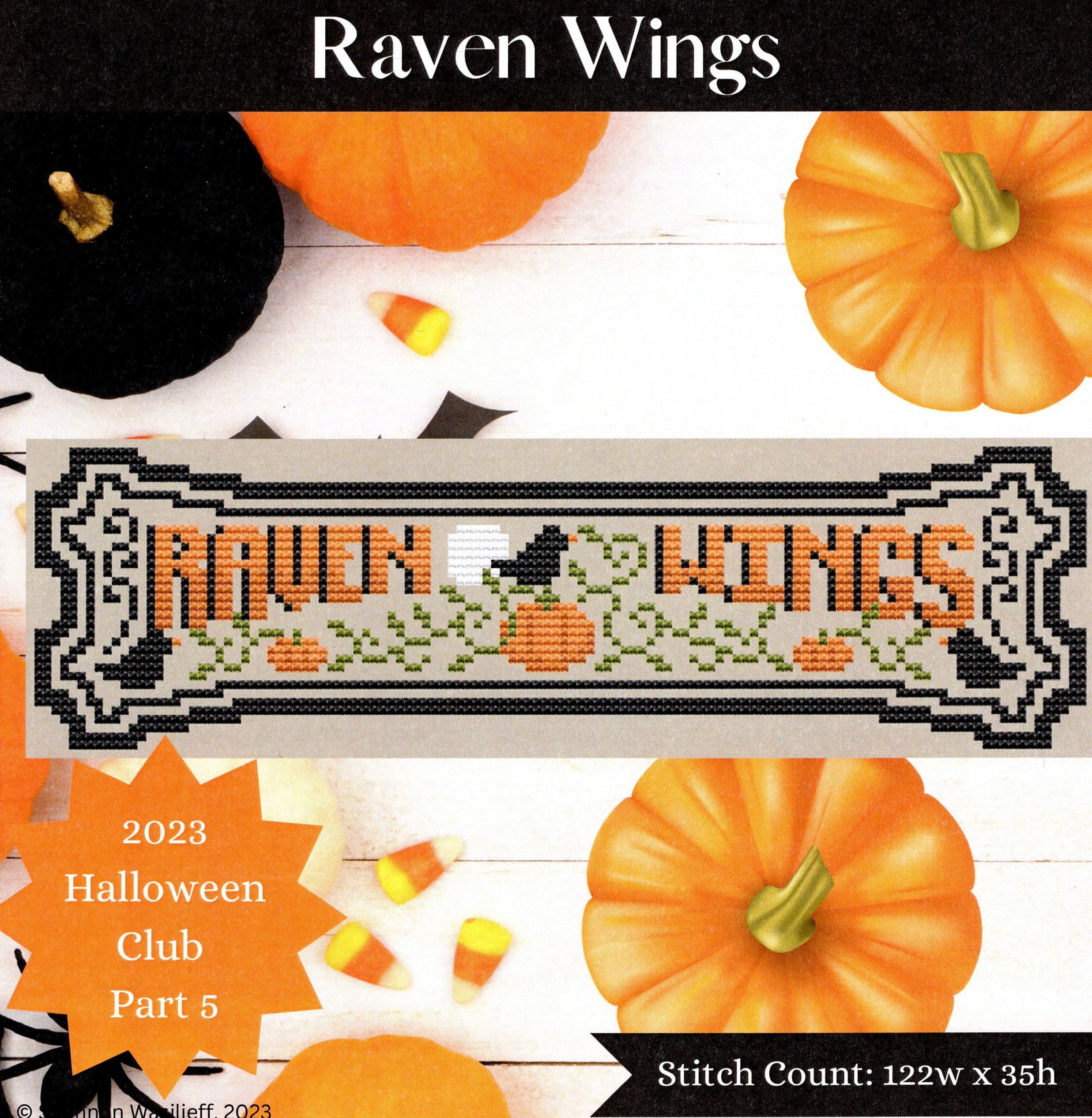 Raven Wings - Shannon Christine Designs - Cross Stitch Pattern