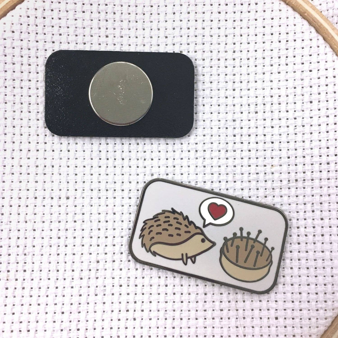 Hedgehog Pincushion Love Needle Minder - Snarky Crafter Designs