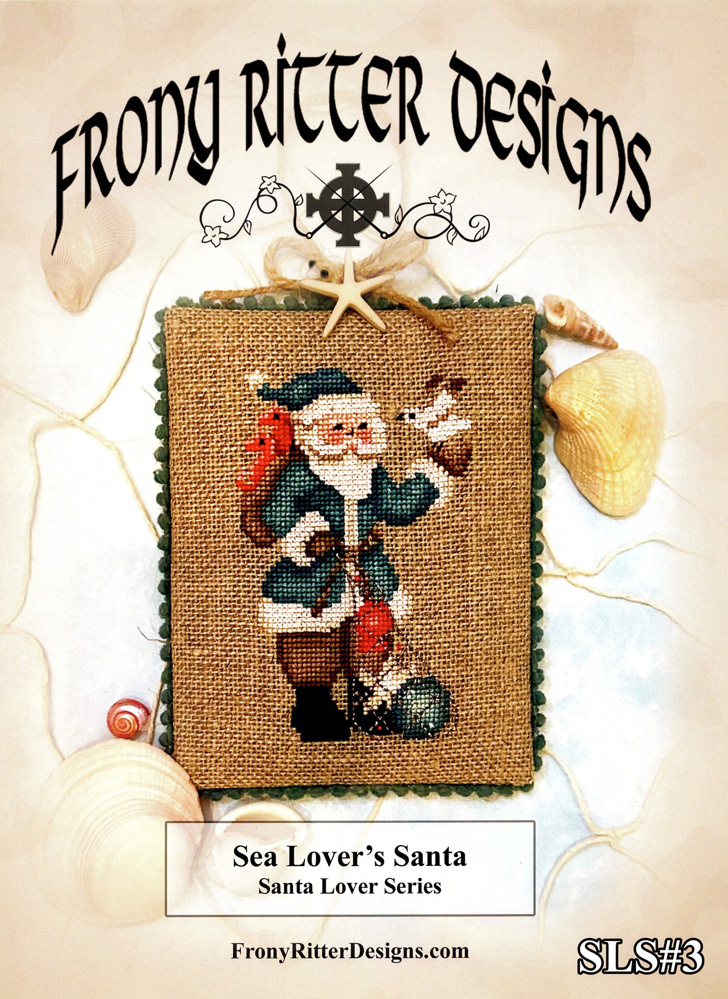 Sea Lover's Santa - Frony Ritter Designs - Cross Stitch Pattern