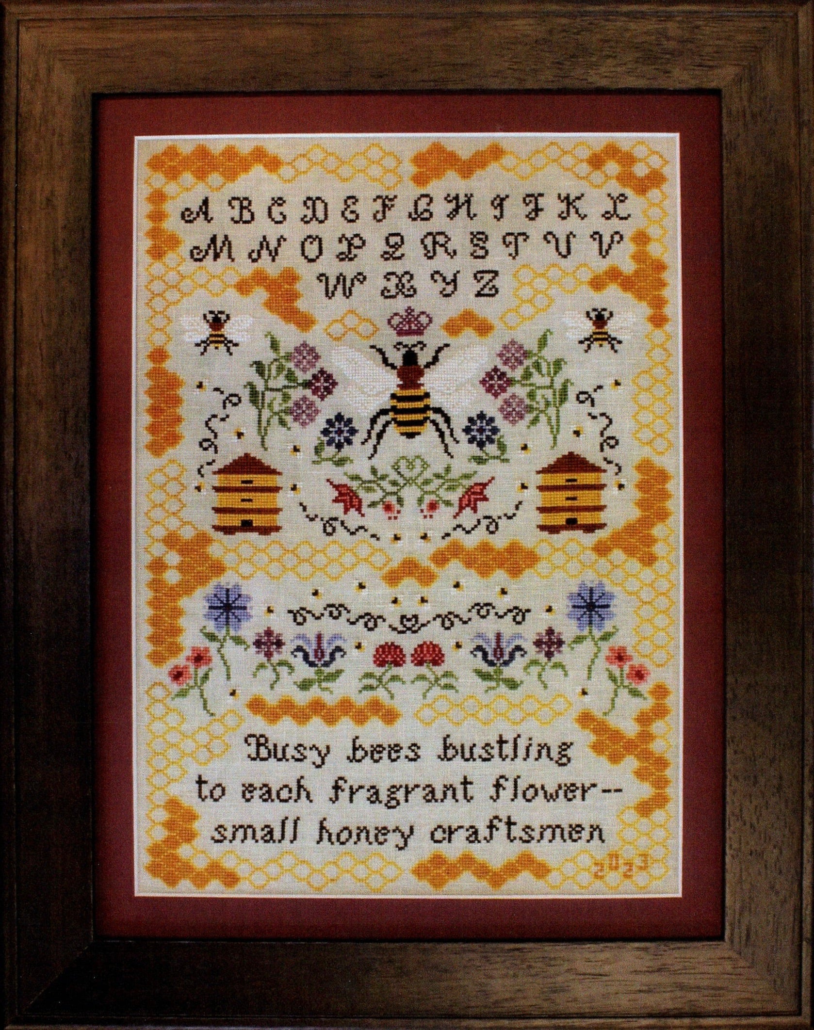 The Honey Craftsmen Sampler - Stitchy Prose - Cross Stitch Pattern