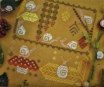 Snails and Leaves - Kateryna Stitchy Princess - Cross Stitch Pattern