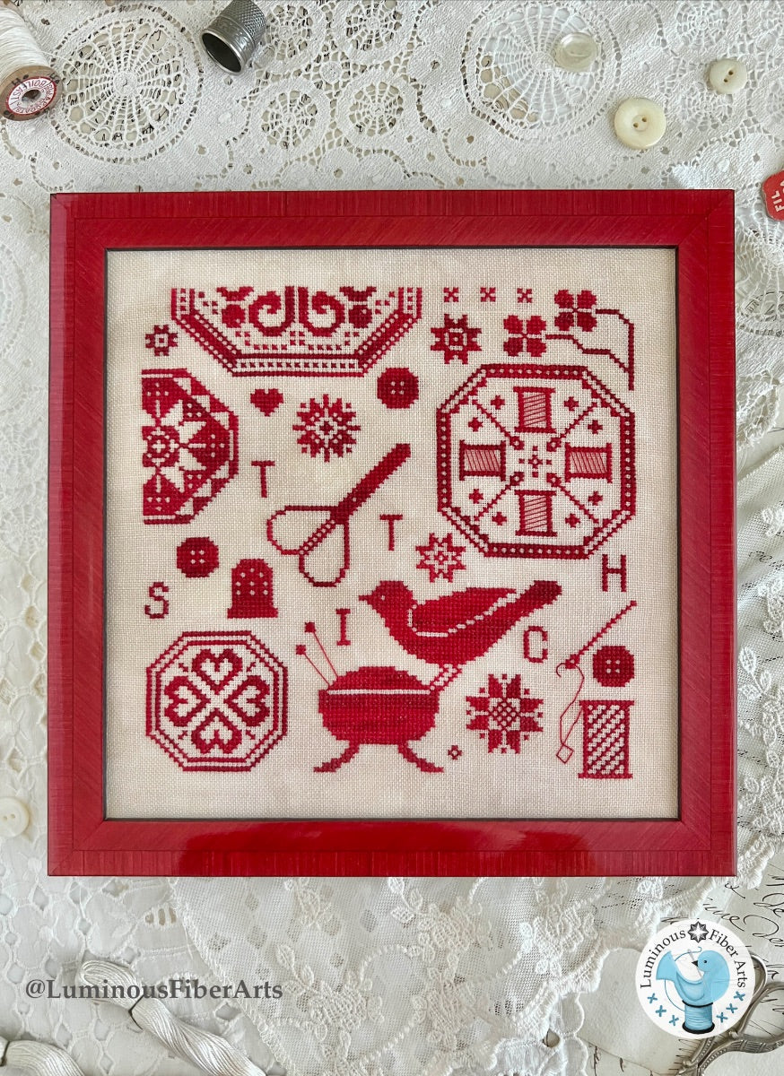 A Stitcher's Quaker - Luminous Fiber Arts - Cross Stitch Pattern