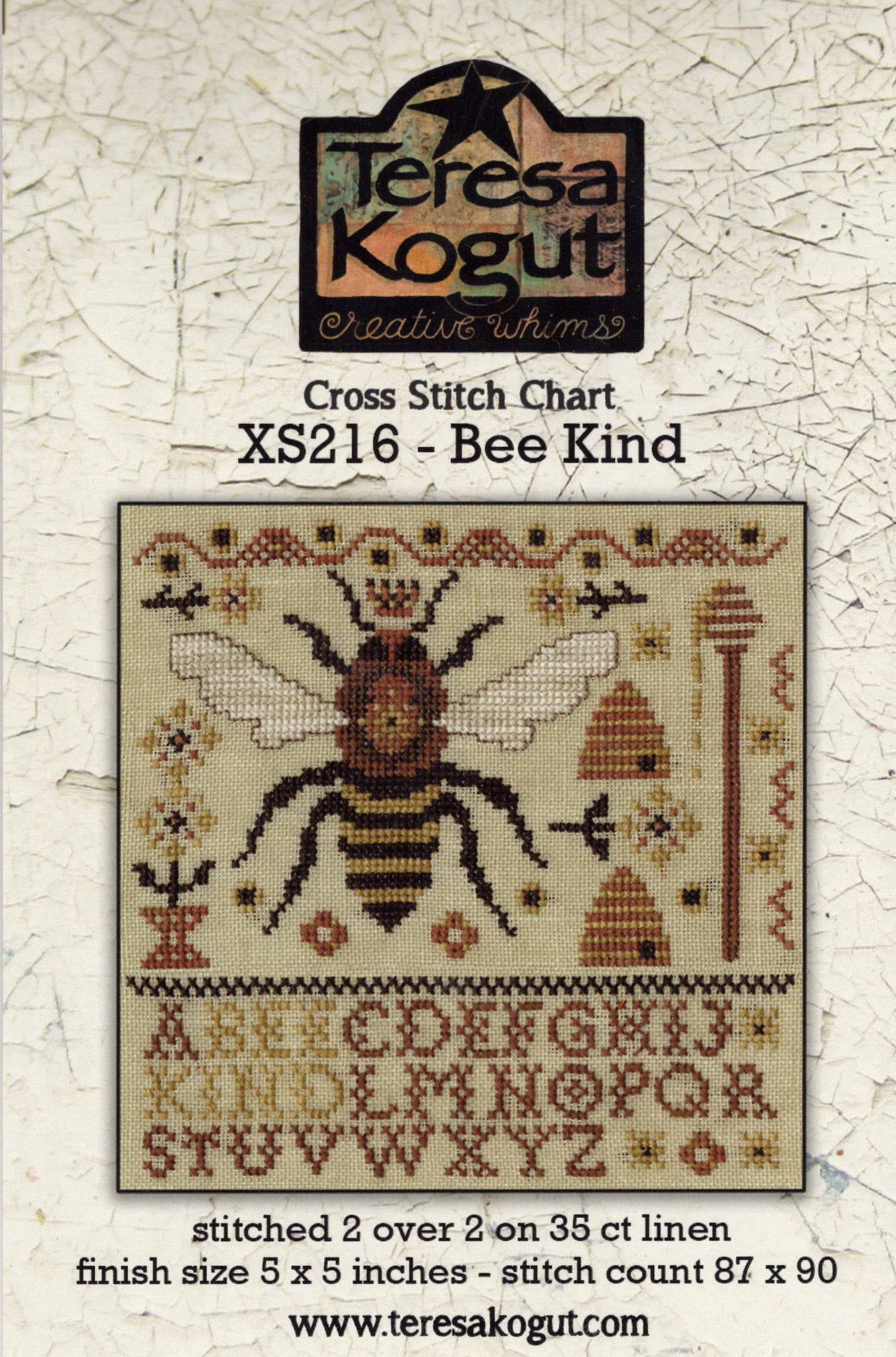Bee Kind - Teresa Kogut - Cross Stitch Pattern