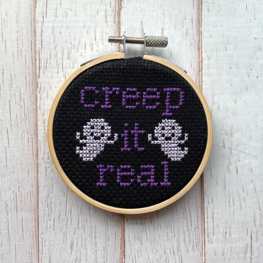 Creep It Real (Dark) - Spot Colors - Cross Stitch Kit