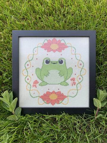 Flower Froggy - World on a String by Dara - Cross Stitch Pattern