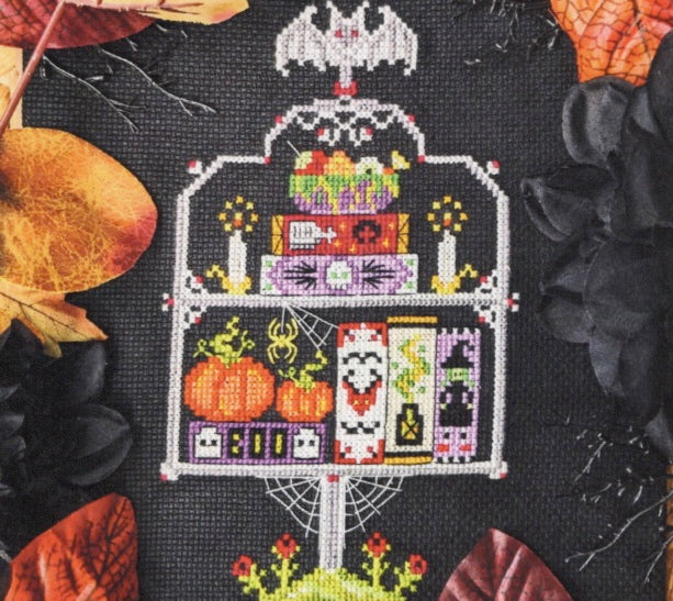 Little Spooky Library - Haunted Frames - Cross Stitch Pattern