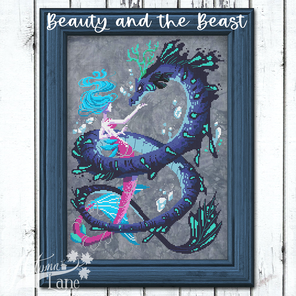 The Beauty and the Beast - Autumn Lane Stitchery - Cross Stitch Pattern
