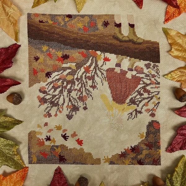 Autumn Stroll - The Stitchin' Kitten - Cross Stitch Pattern