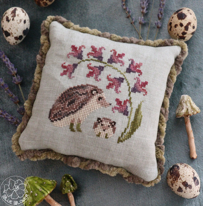 Hedgehog & Hyacinth - The Blue Flower - Cross Stitch Pattern