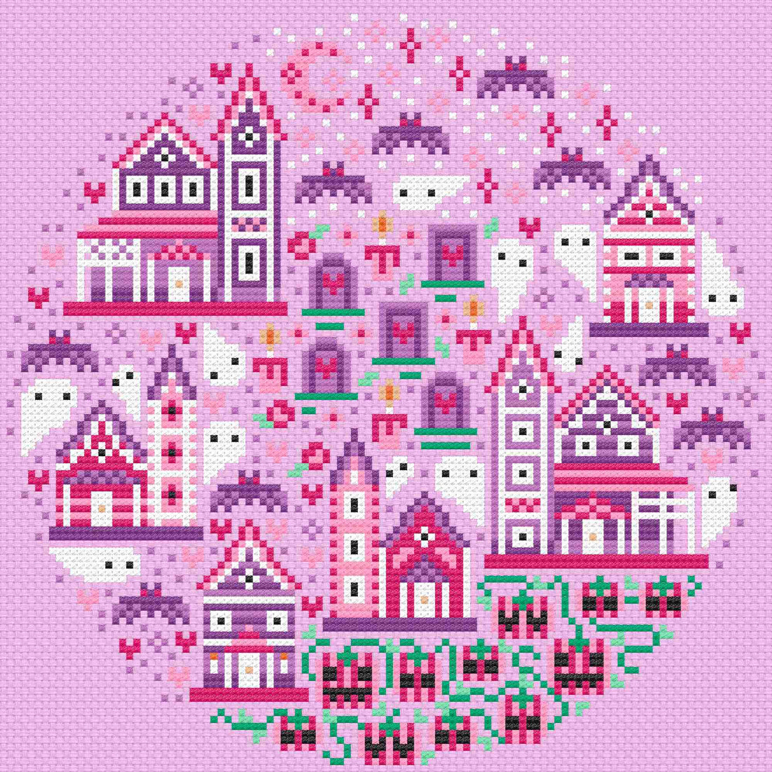 Valloween Town - Una Buena Pieza - Cross Stitch Pattern