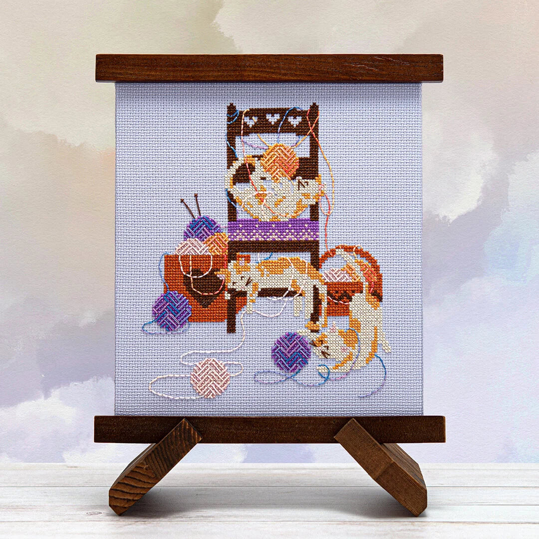 Crafty Cats - Counting Puddles - Cross Stitch Pattern