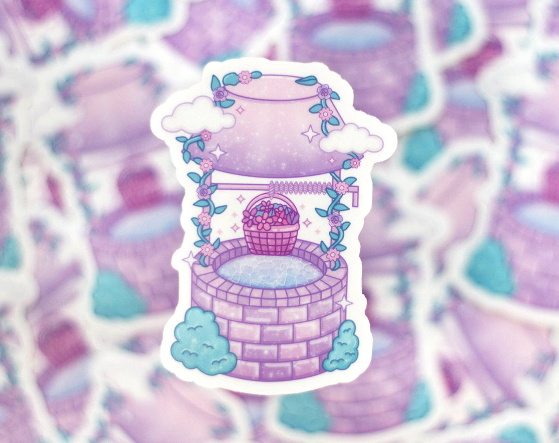 Wishing Well Clear Sticker - Unicorn Eclipse