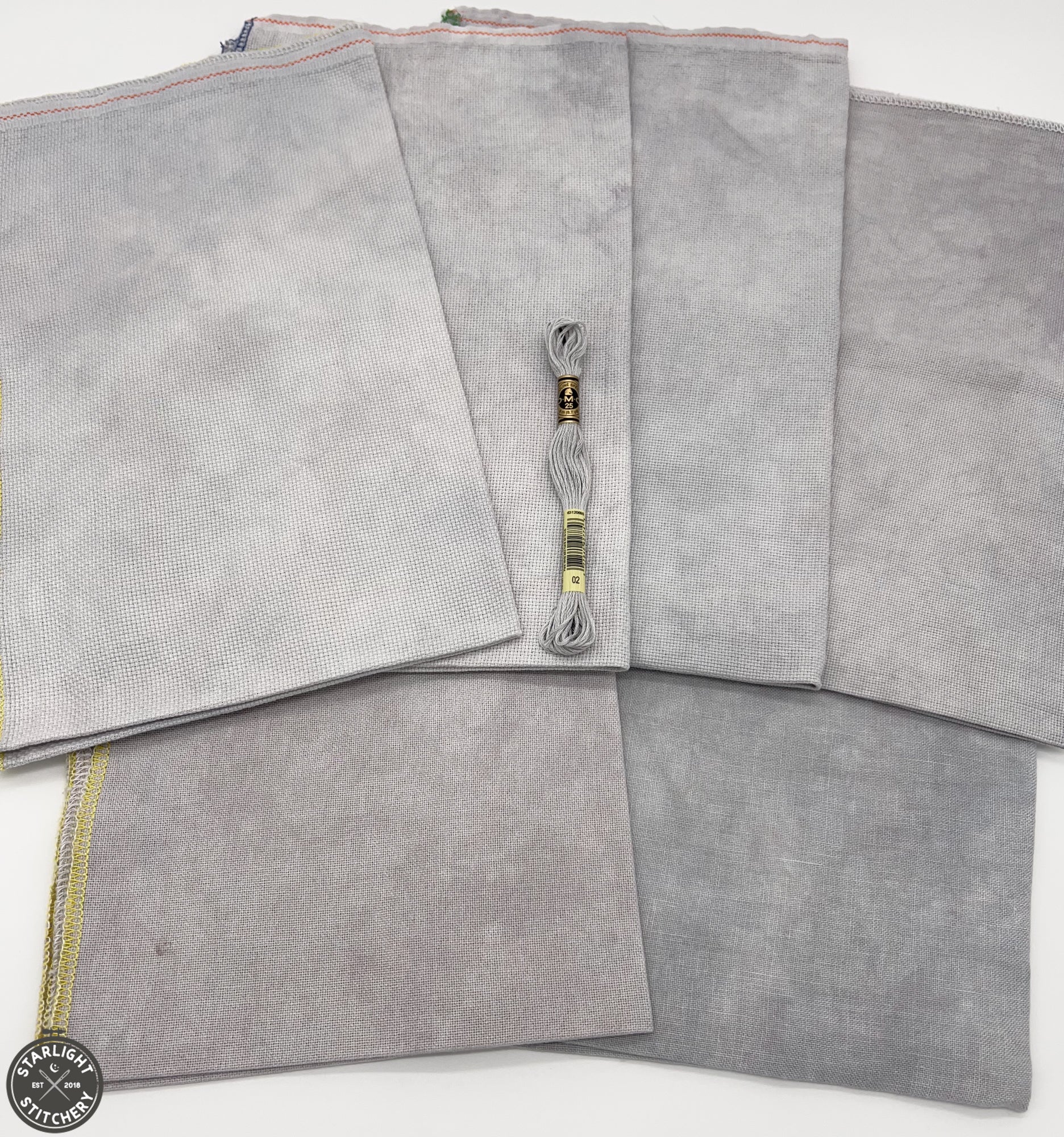 "London Fog" Atomic Ranch Fabrics - Hand Dyed Cross Stitch Fabric