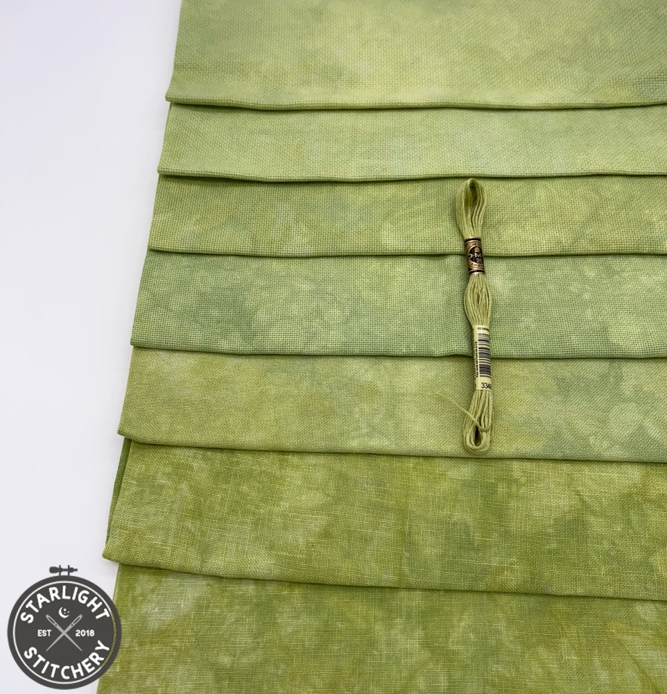 "Pistachio" Atomic Ranch Fabrics - Hand Dyed Cross Stitch Fabric