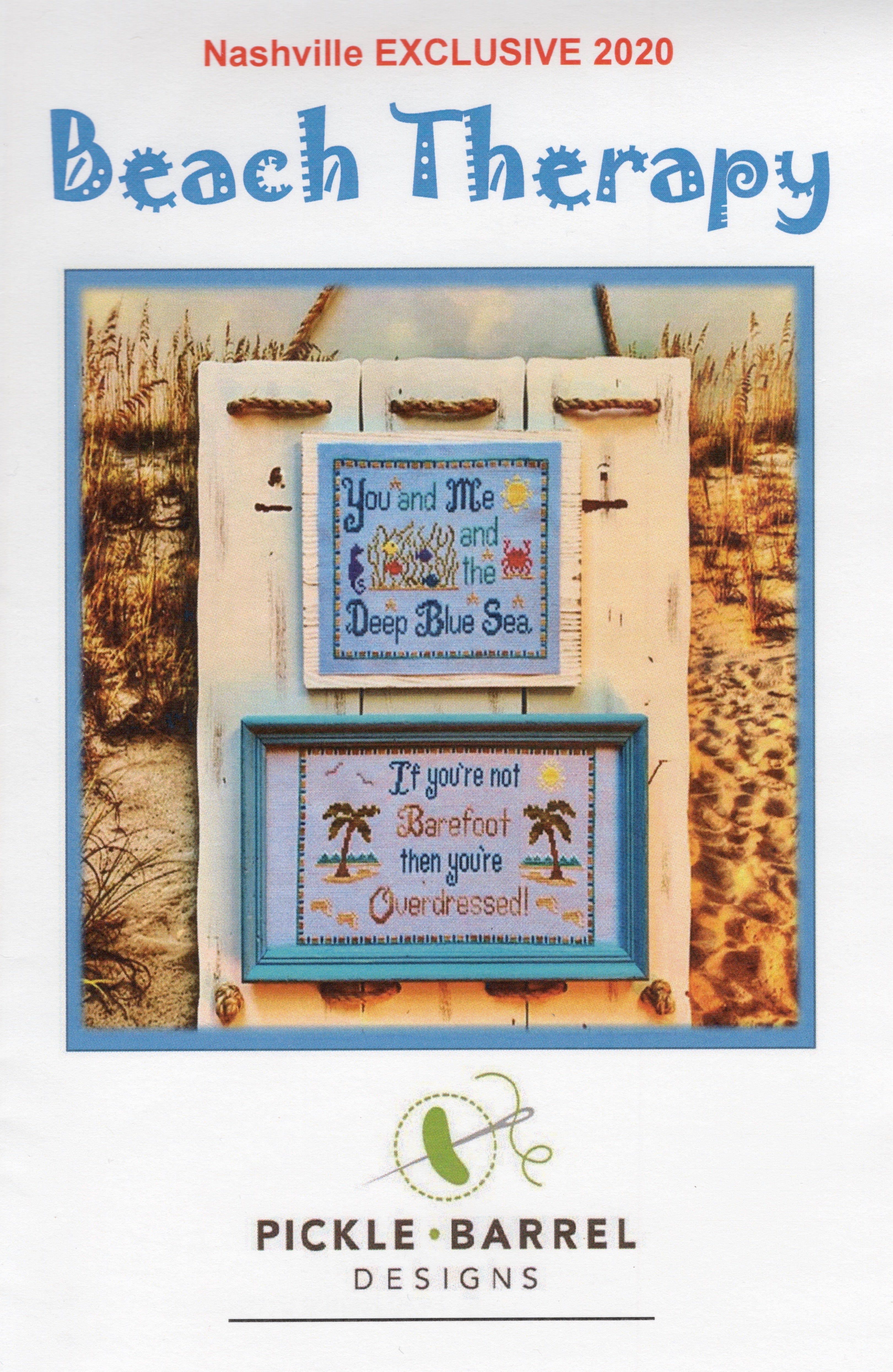 Beach Therapy - Pickle Barrel Designs - Cross Stitch Pattern
