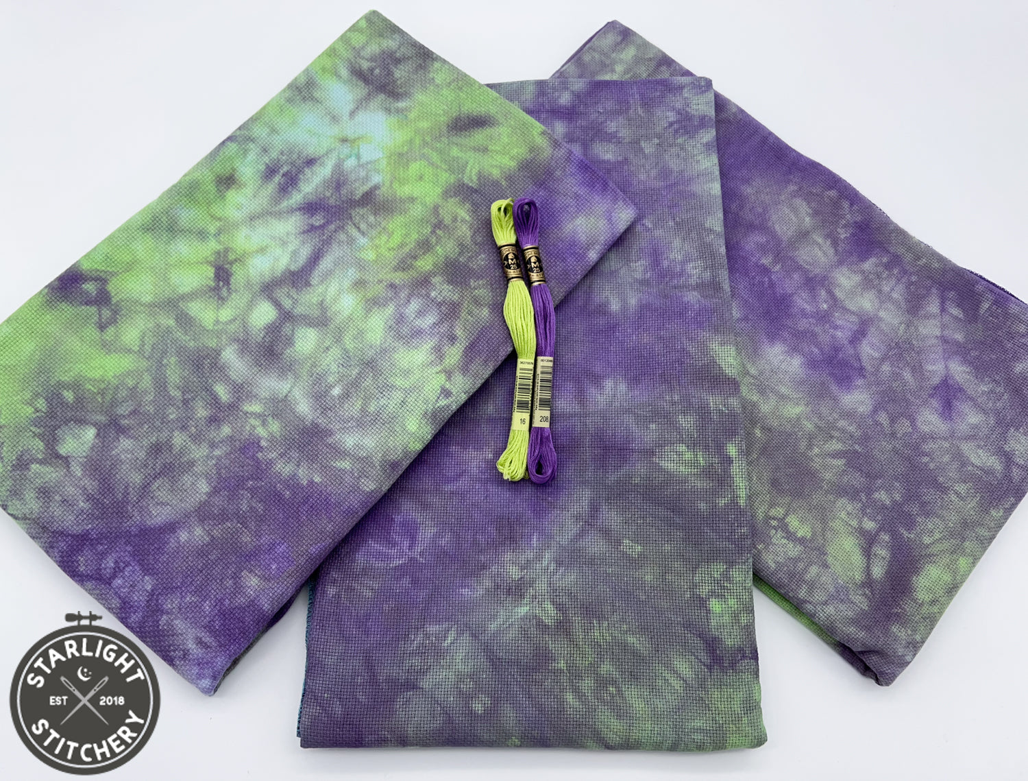 "Haunted" Hand Dyed Cross Stitch Fabric - BeStitchMe