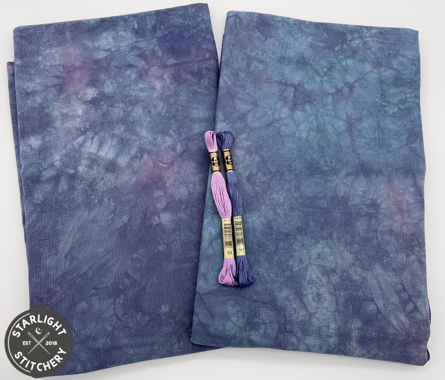 "It's a Mystery" Hand Dyed Cross Stitch Fabric - BeStitchMe