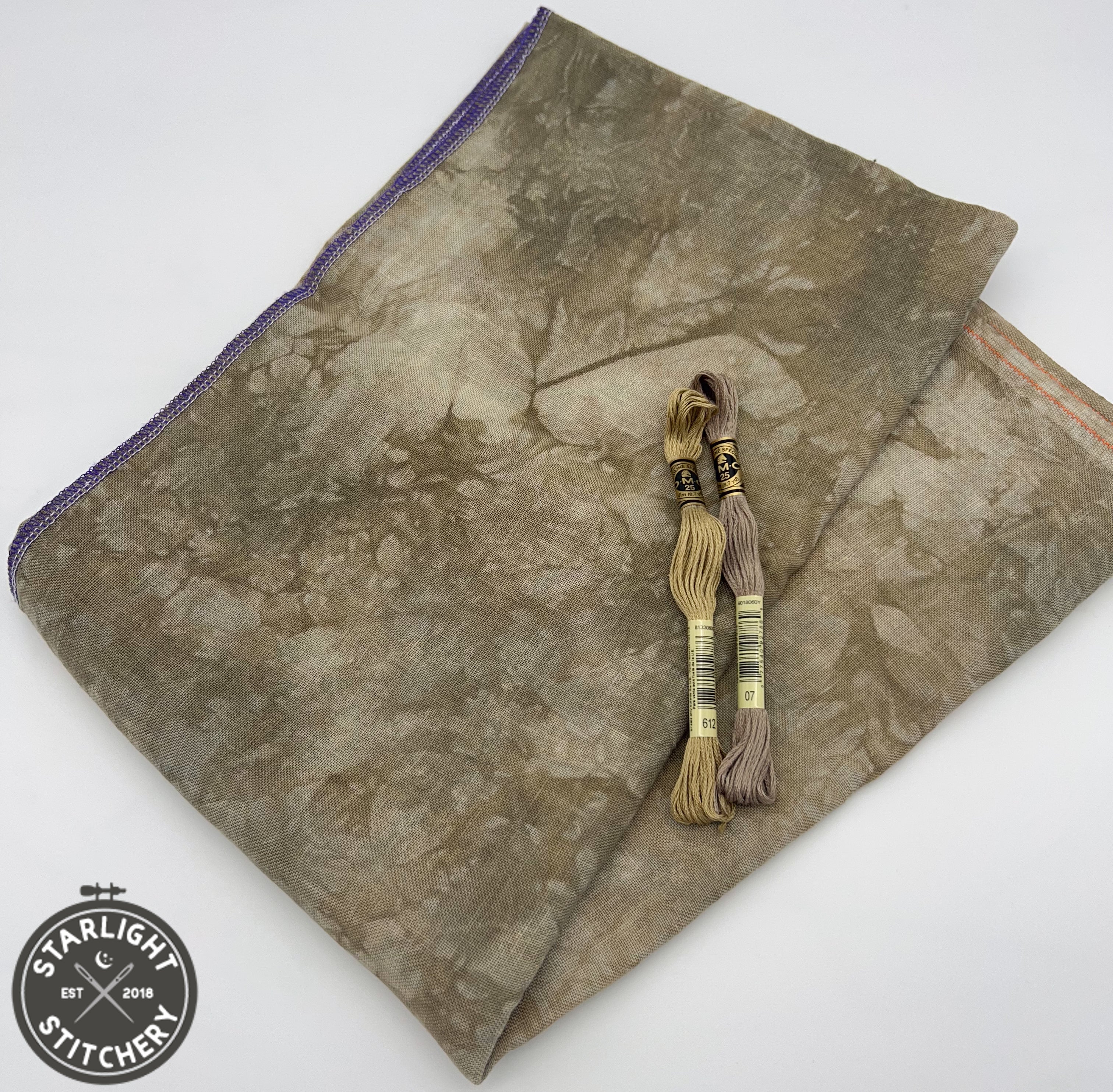 "Coconut Shell" Hand Dyed Cross Stitch Fabric - BeStitchMe