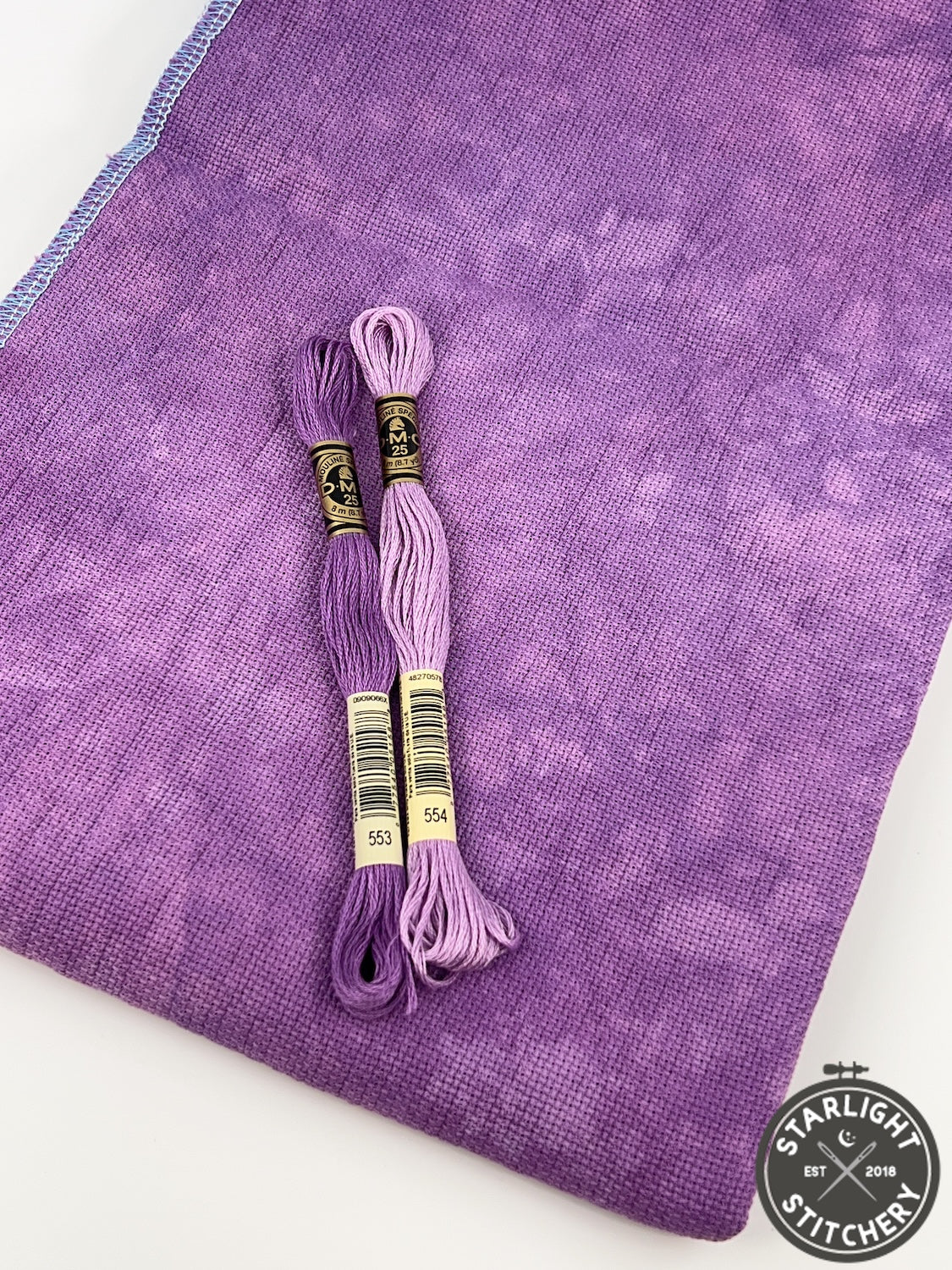 "Orchid" Hand Dyed Cross Stitch Fabric - BeStitchMe