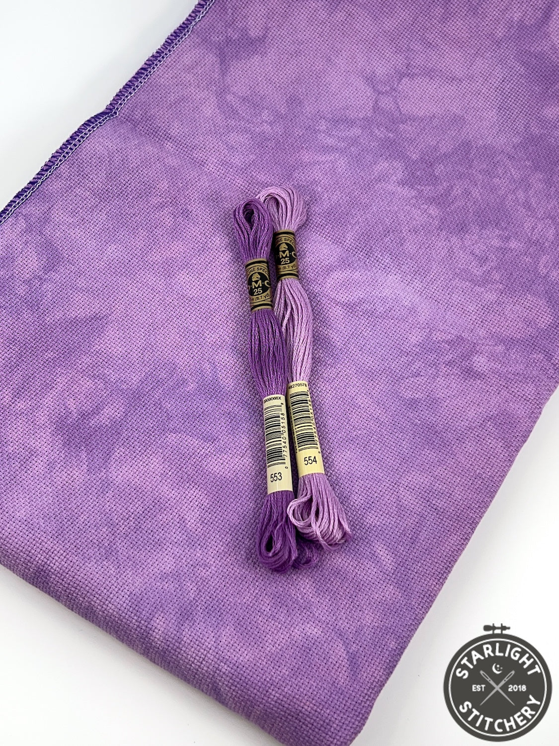 "Orchid" Hand Dyed Cross Stitch Fabric - BeStitchMe