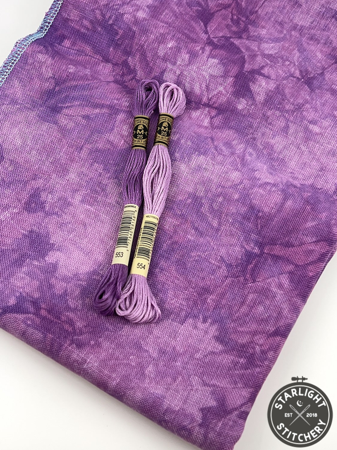 "Orchid" Hand Dyed Cross Stitch Fabric - BeStitchMe