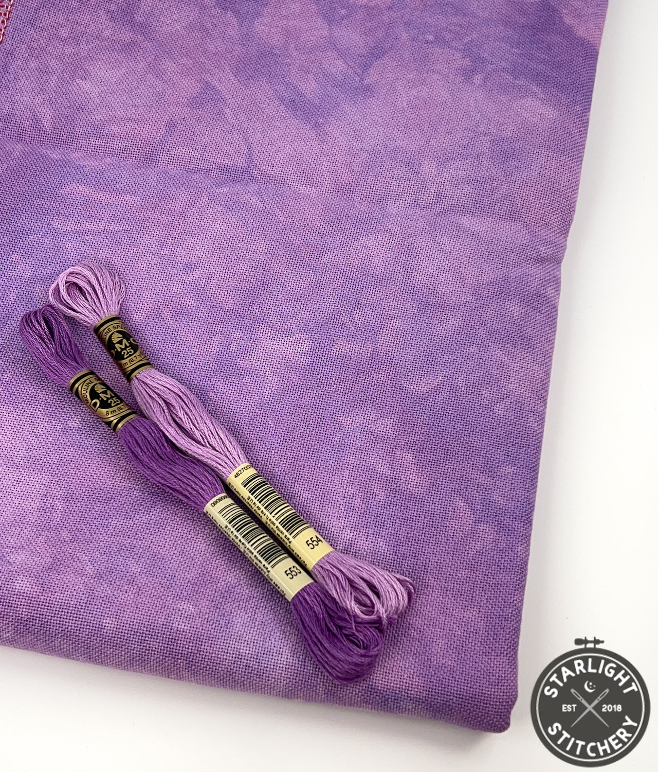 "Orchid" Hand Dyed Cross Stitch Fabric - BeStitchMe