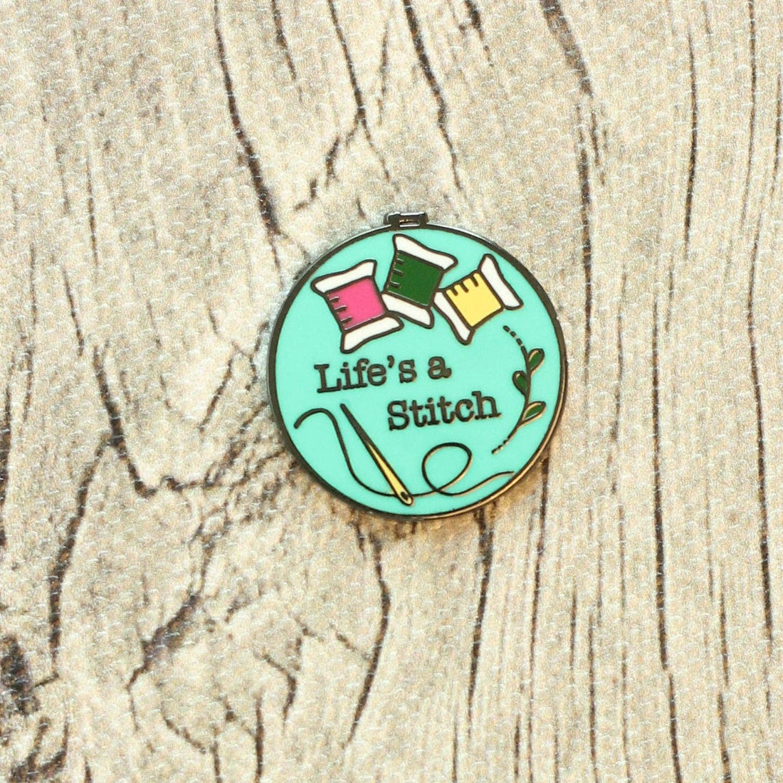 Life's a Stitch Magnetic Needle Minder - Snarky Crafter Designs