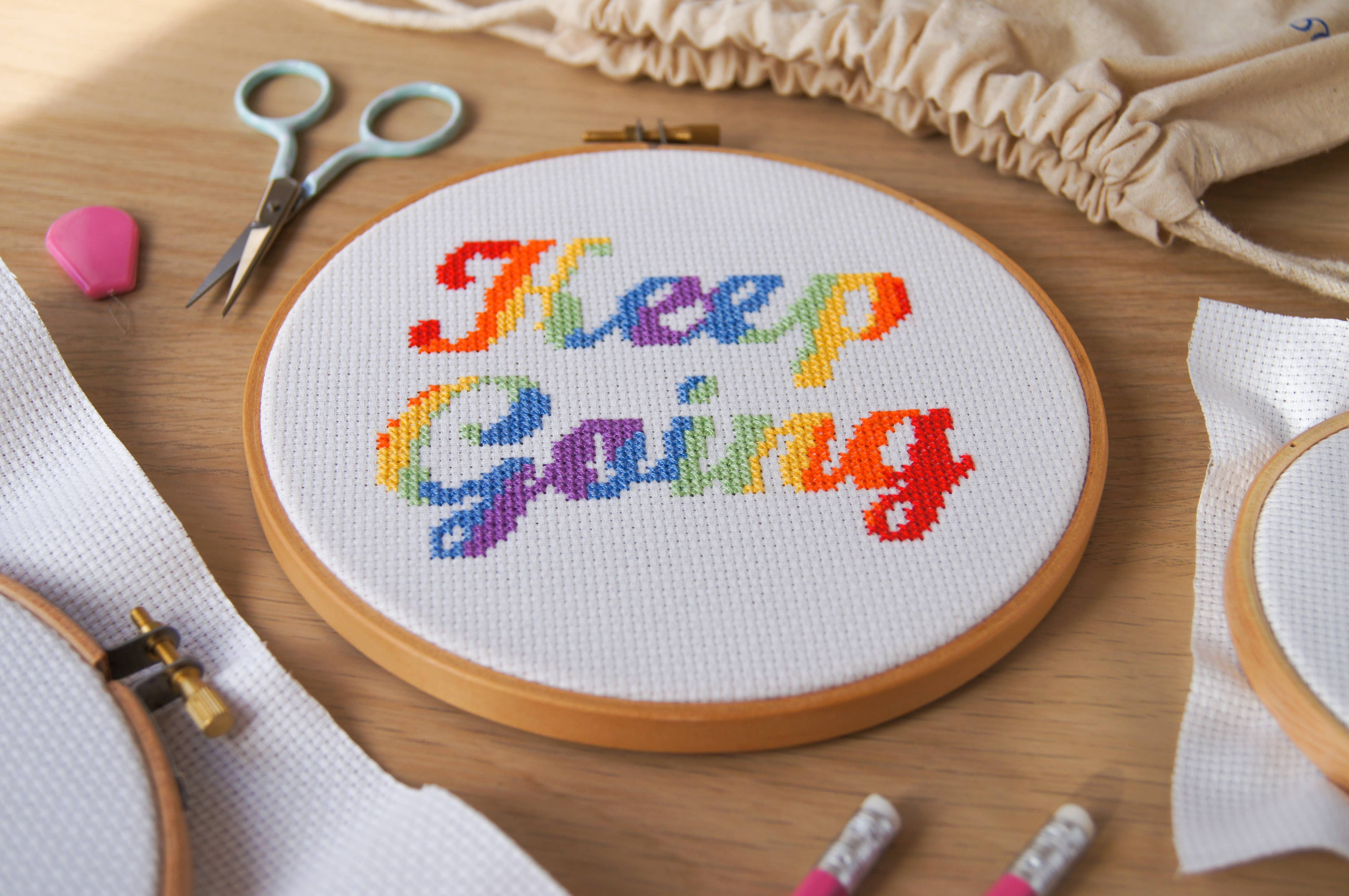 Keep Going 6" - Sew Sophie Crafts - Cross Stitch Kit