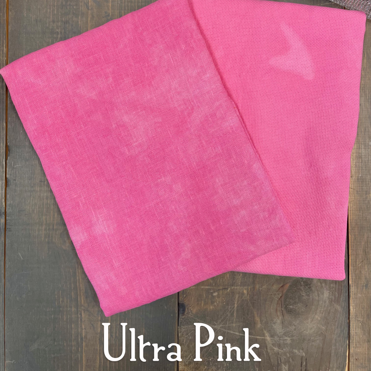 "Ultra Pink" Forbidden Fiber Co. - Hand Dyed Cross Stitch Fabric