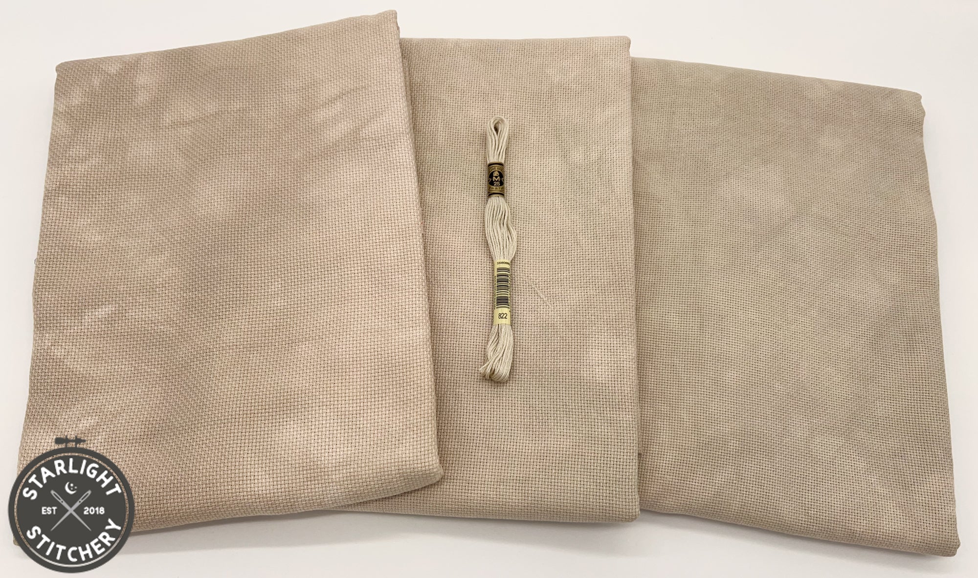 "Mocha Swirl" Forbidden Fiber Co. - Hand Dyed Cross Stitch Fabric