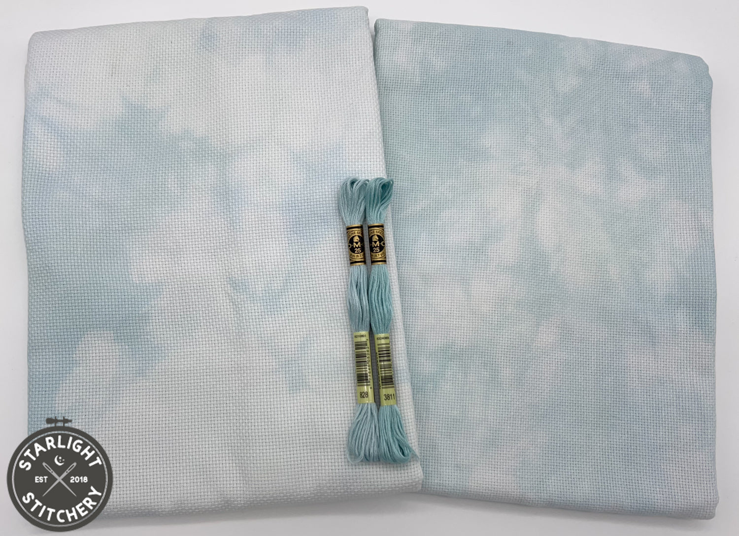 "Waterfall" Forbidden Fiber Co. - Hand Dyed Cross Stitch Fabric