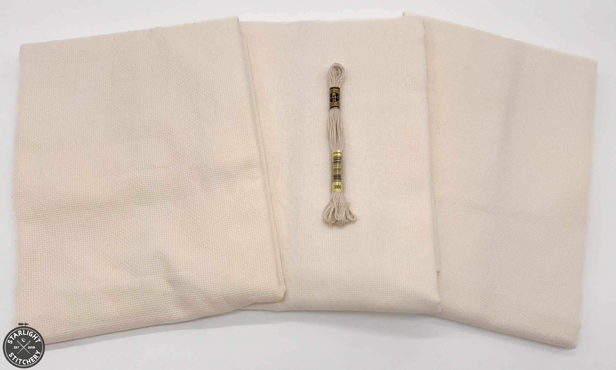 "White Chocolate" Forbidden Fiber Co. - Hand Dyed Cross Stitch Fabric