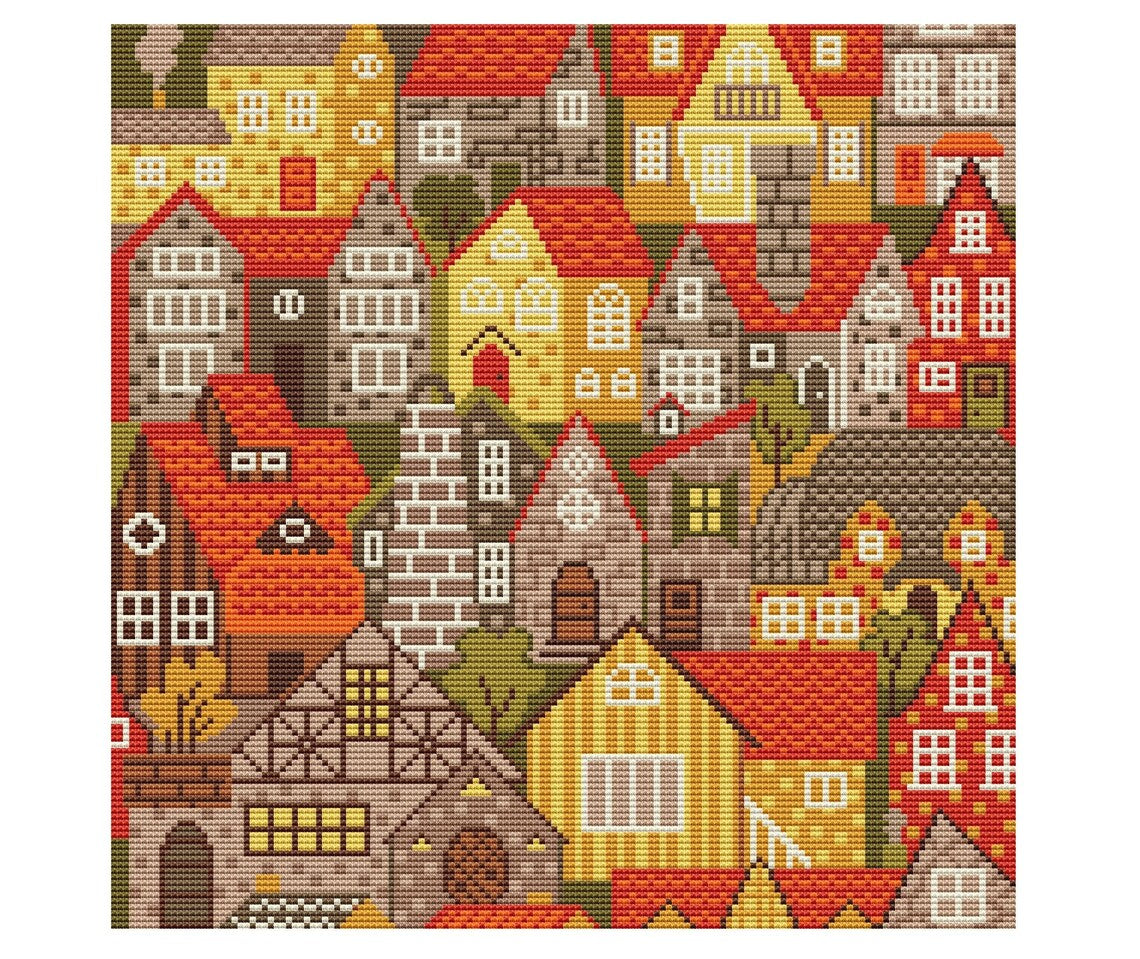 Roofs - Artmishka Cross Stitch - Cross Stitch Patterns