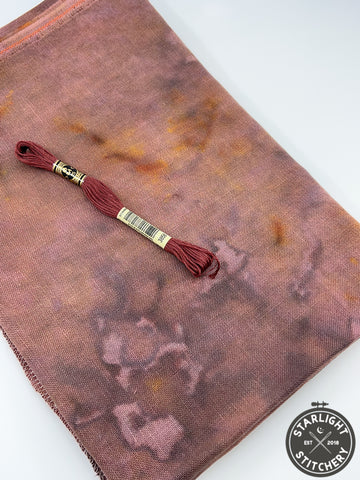 "Grandpa's Shop Rag" Linen - Lapin Loops - Hand Dyed Cross Stitch Fabric