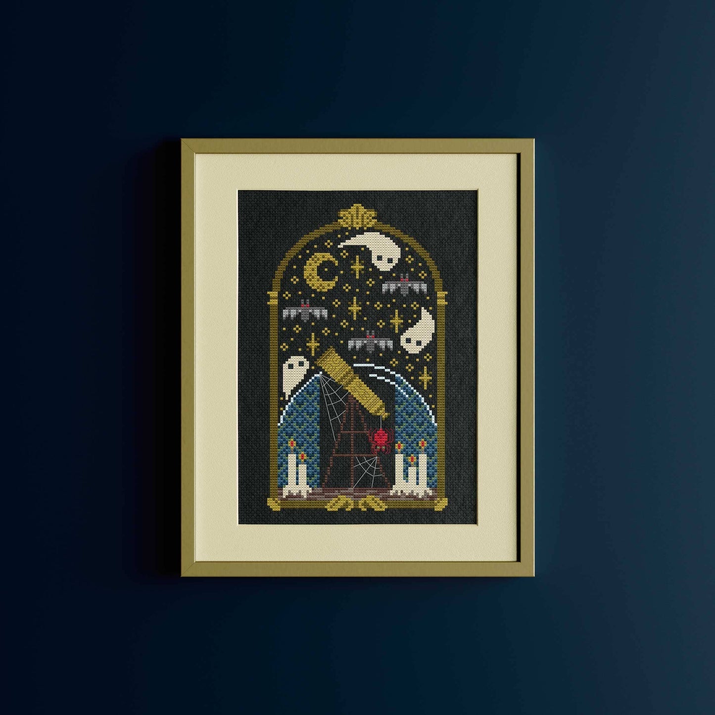 Haunted Manor 1 - The Telescope - Una Buena Pieza - Cross Stitch Pattern