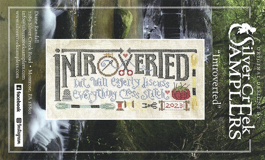 Introverted - Silver Creek Samplers - Cross Stitch Pattern