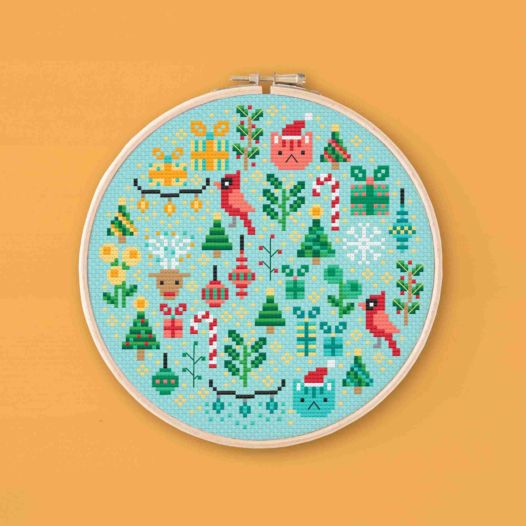 Mini Christmas Garden - Una Buena Pieza - Cross Stitch Pattern