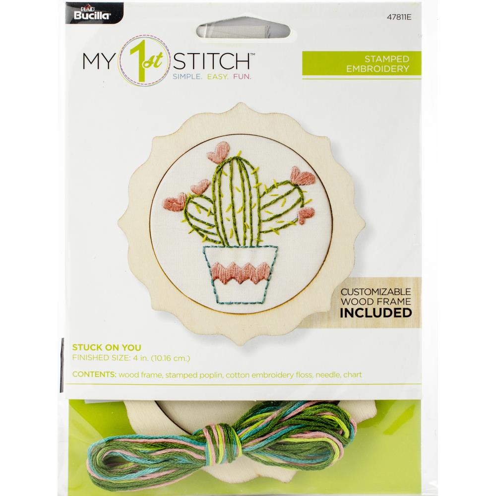 Cactus (My 1st Stitch) - Bucilla - Embroidery Kit