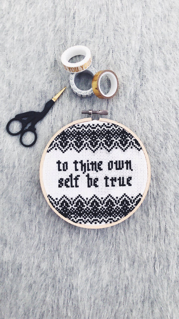 To Thine Own Self Modern - Innocent Bones - Cross Stitch Kit