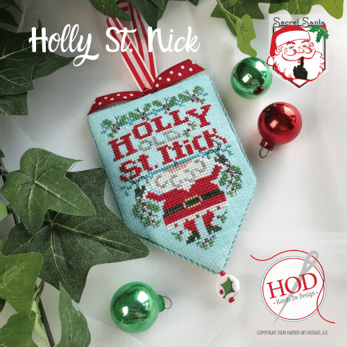 Holly St. Nick (Secret Santa #1) - Hands On Design - Cross Stitch Pattern