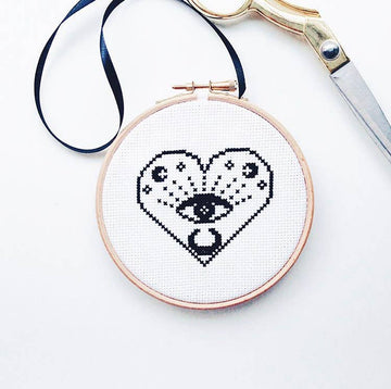 All Seeing Eye Modern - Innocent Bones - Cross Stitch Kit