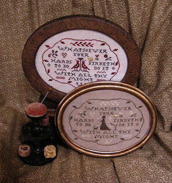 Whatsoever Your Hands... - Homespun Elegance - Cross Stitch Pattern