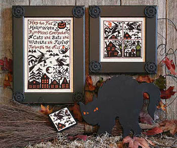 Cats, Bats & Witches - The Prairie Schooler - Cross Stitch Pattern