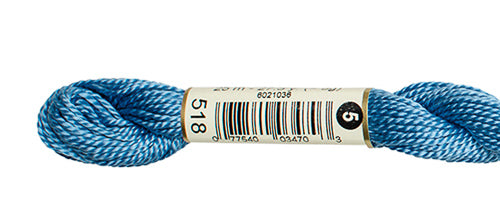 Pearl Cotton Size 5 - 518 (Light Wedgewood) - DMC Embroidery Floss