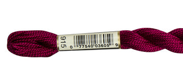 Pearl Cotton Size 5 - 915 (Dark Plum) - DMC Embroidery Floss