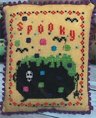 Spooky Cauldron - Needle Bling Designs - Cross Stitch Pattern