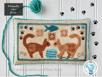 Friendship Series: Playful Cats - Luminous Fiber Arts - Cross Stitch Pattern